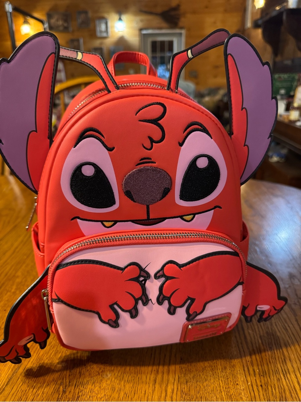 Disney Red and Pink Stitch Character Loungefly